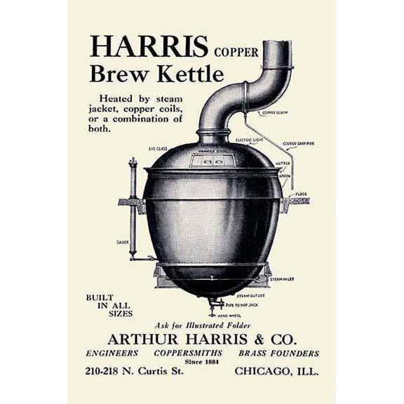 Harris Copper Brew Kettle- Fine Art Canvas Print (20" x 30")