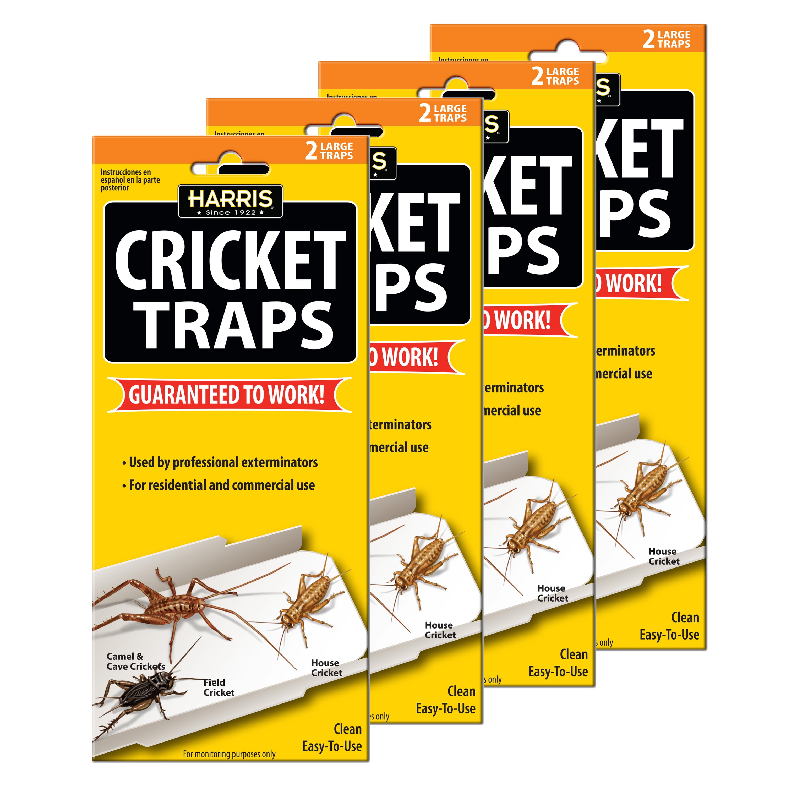 Harris Clothes Moth Sticky Traps 4 Pack 