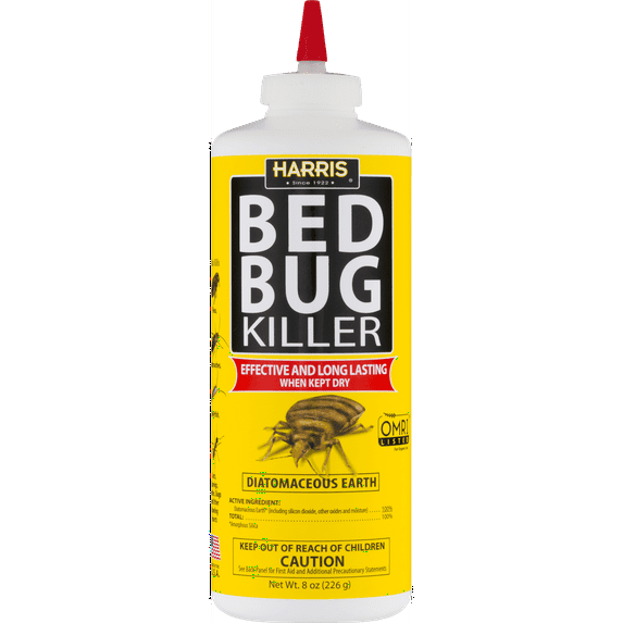 Harris Diatomaceous Earth Bed Bug Killer, 8oz Powder 1 Each