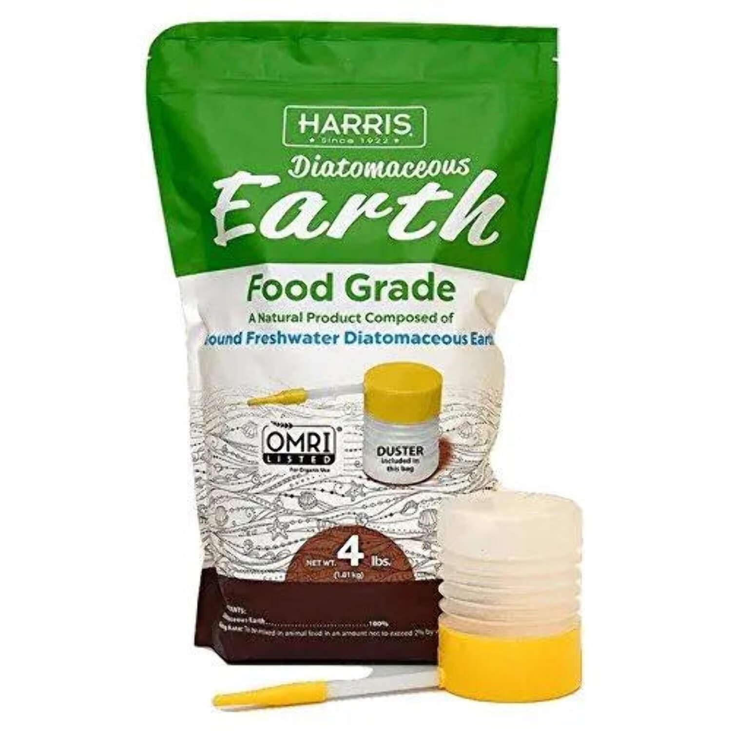 Harris Diatomaceous Earth Food Grade Fertilizer, 4 lbs