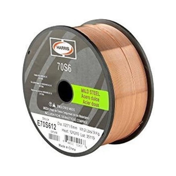 Harris E70S6F8 ER70S-6 MS Spool with Welding Wire, 0.035 lb. x 33 lb.