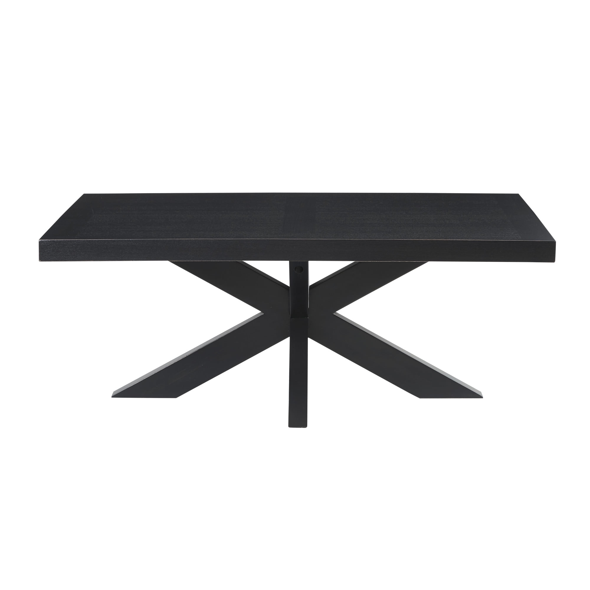 Harris Transitional Black Wood Rectangular Cocktail Table