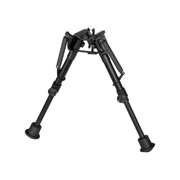 Harris Engineering Rotate Self Level Sporting BiPod with Solid Base, Black, 6-9 in, Black