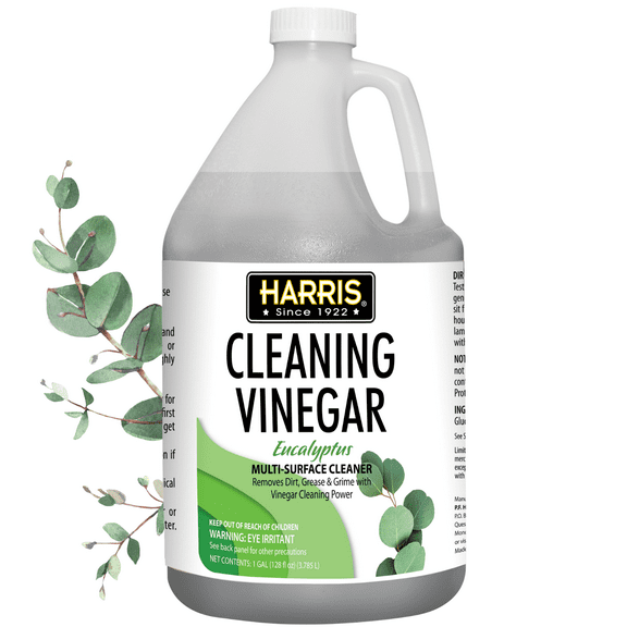 Harris Eucalyptus Scent Concentrated All Purpose Cleaning Vinegar Liquid 128 oz