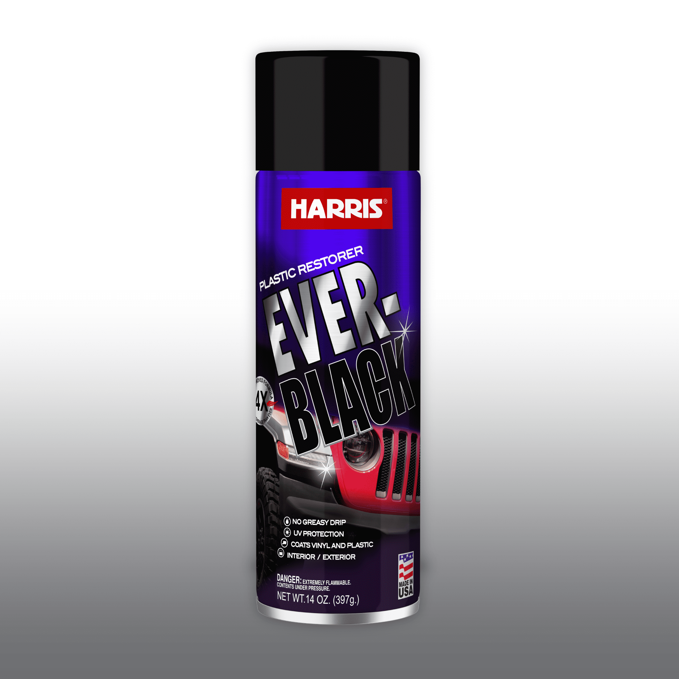 Harris Ever-Black 13oz Plastic-Trim Restorer Back to Black is not a Tire Shine