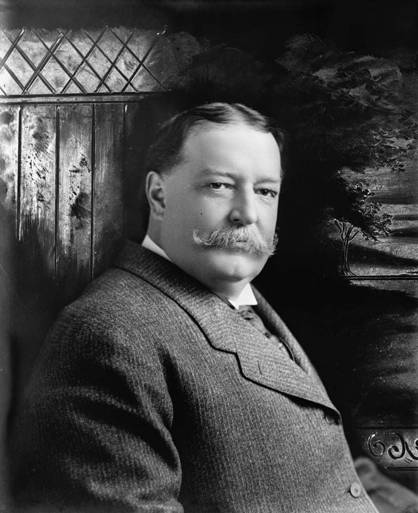Harris & Ewing William Taft US President at time of disaster Canvas Art - (18 x 24)