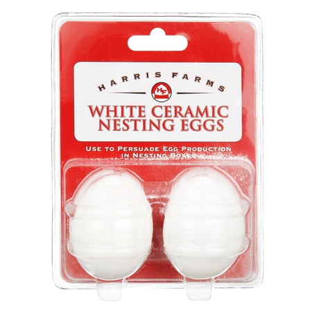 Harris Farms Medium Ceramic Nesting Eggs - 2 Count