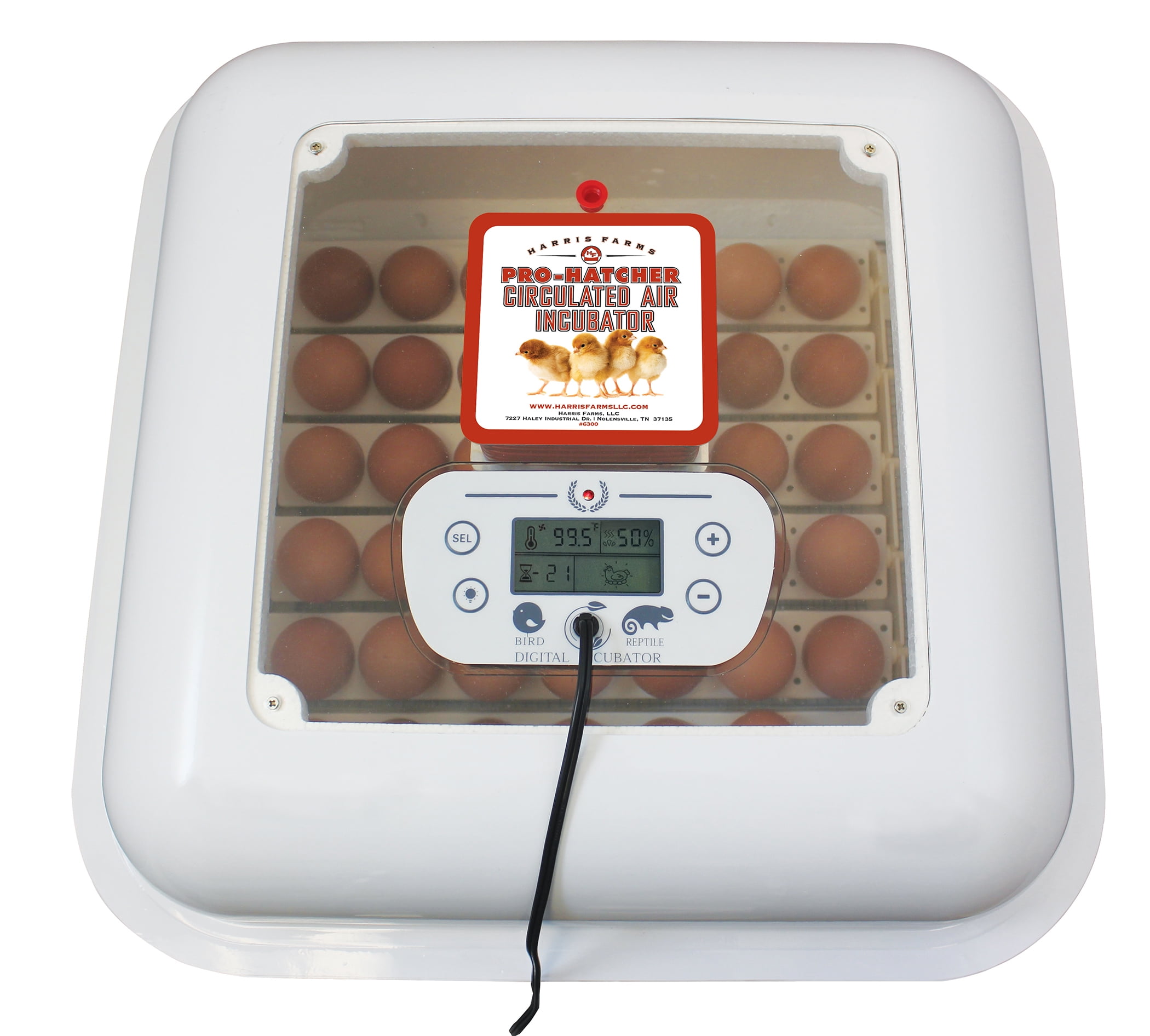 Harris Farms Poultry Chicken Egg Pro Hatcher Digital Incubator with