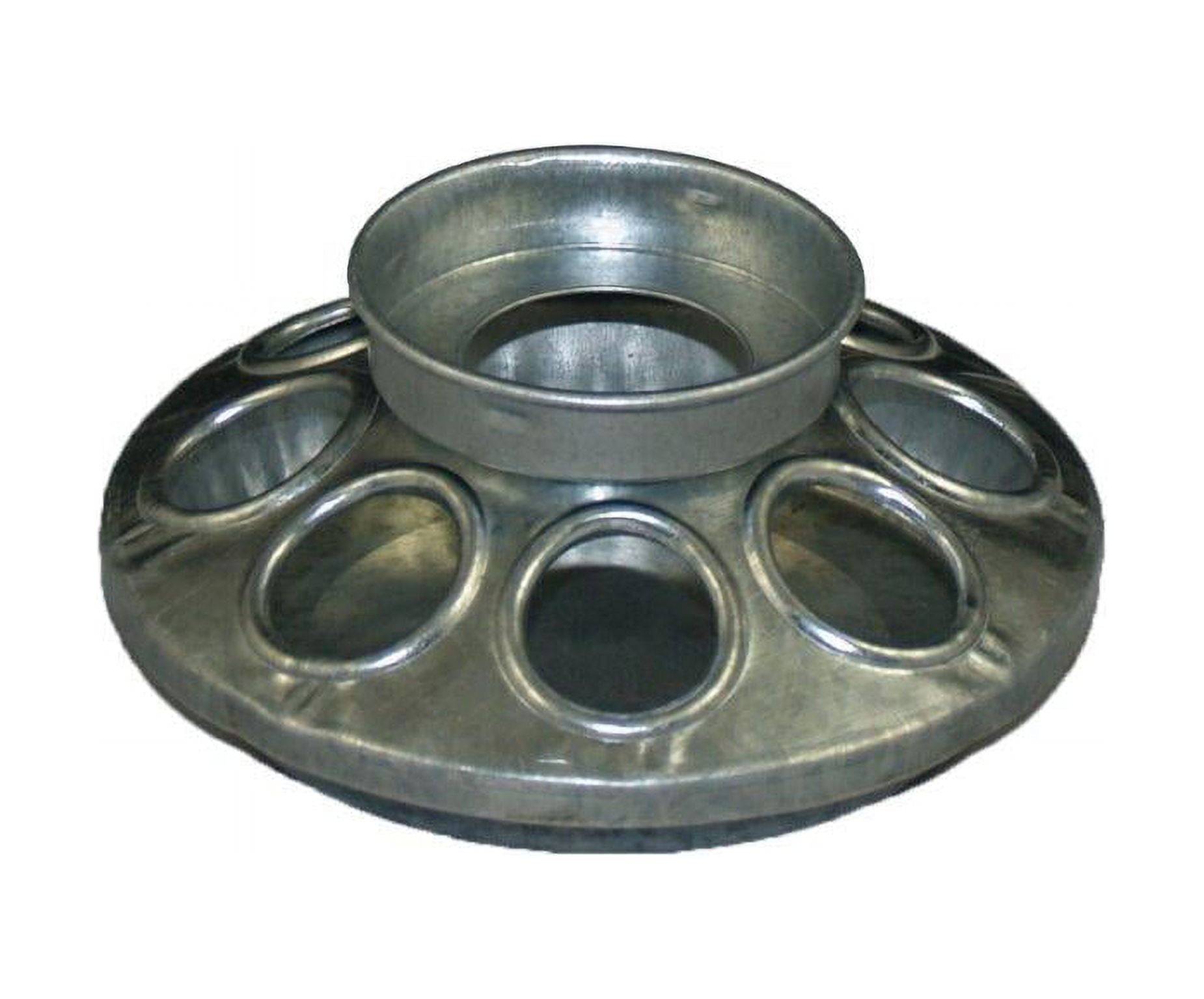 Galvanized Steel Baby Chick Ground Feeder Base