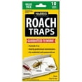 thumbnail image 1 of Harris Indoor & Outdoor Non-Toxic Roach Glue Traps, 10-Pack, 1 of 8