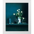 thumbnail image 1 of Harris, Michael 26x32 White Modern Wood Framed Museum Art Print Titled - Stillife in blue with tulips, 1 of 4
