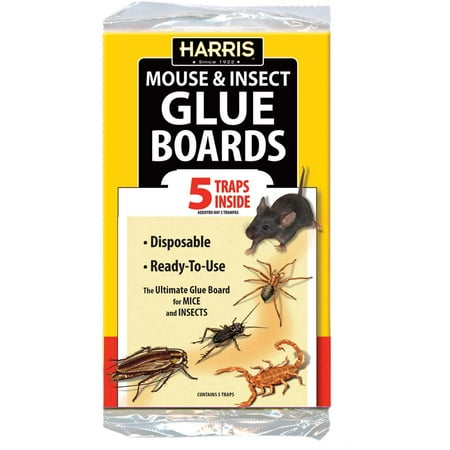 Harris Mouse and Insect Glue Boards, 5 Traps