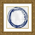 thumbnail image 1 of Harris, Natalie 20x20 Gold Ornate Wood Framed with Double Matting Museum Art Print Titled - Circle Blue I, 1 of 4