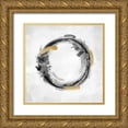 thumbnail image 1 of Harris, Natalie 20x20 Gold Ornate Wood Framed with Double Matting Museum Art Print Titled - Circle Motion Black I, 1 of 4