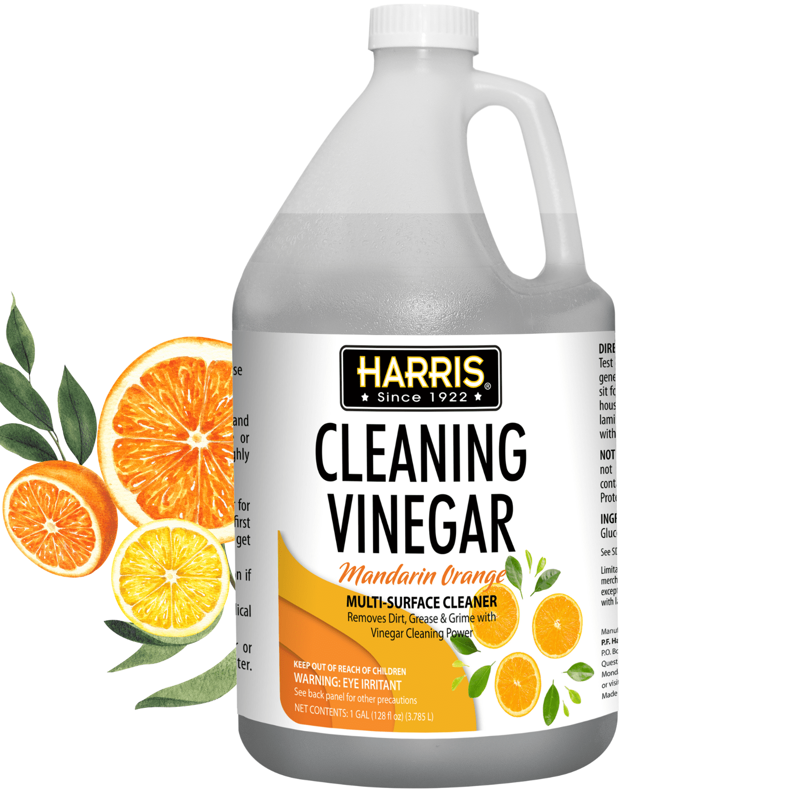 Harris Orange Scent Concentrated All Purpose Cleaning Vinegar Liquid 128 oz