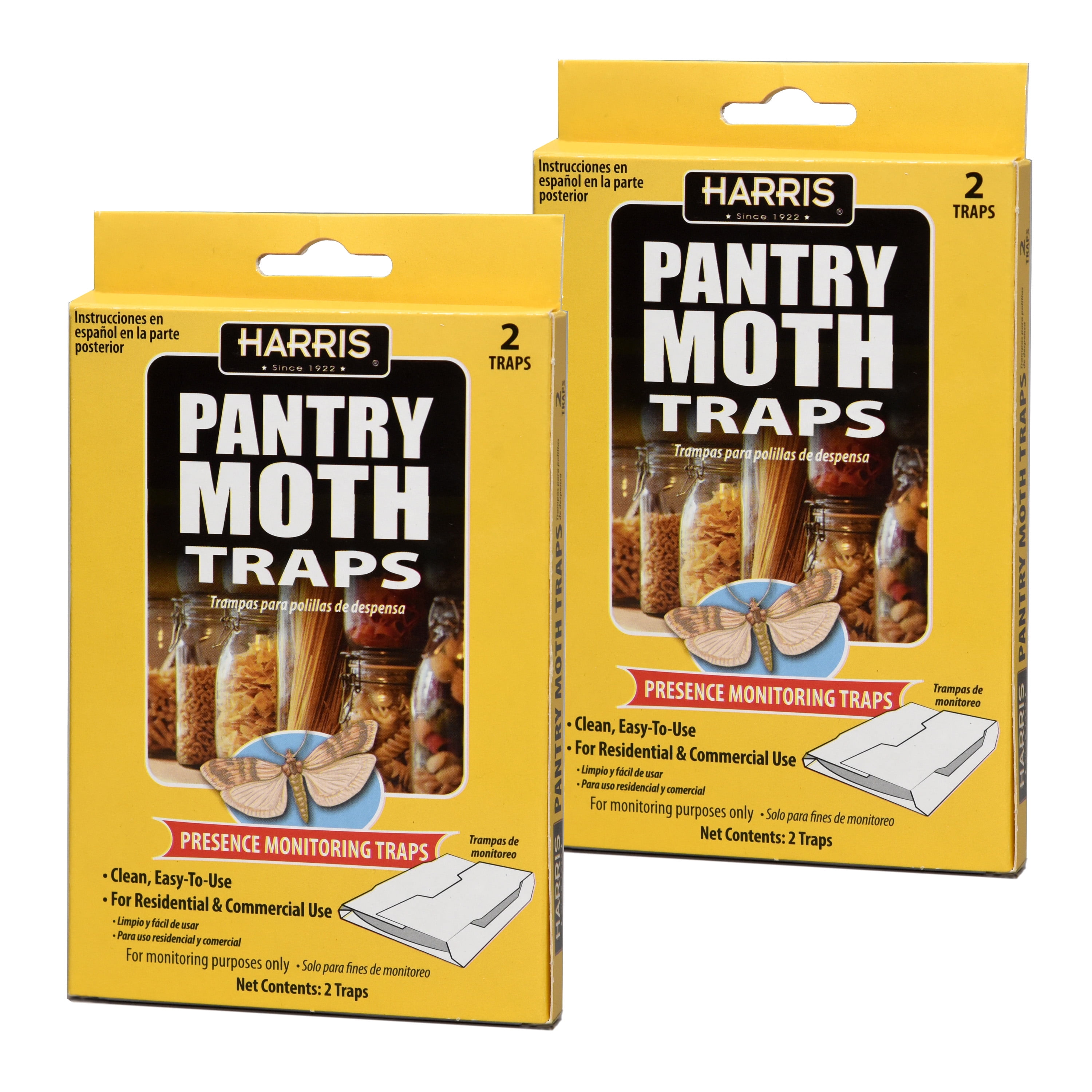 2in1 Clothes & Pantry Moth Traps 