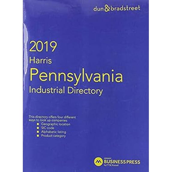 Pre-Owned Harris Pennsylvania Industrial Directory 2019 9781641412261