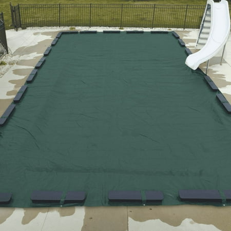 Doheny's Commercial-Grade Winter Pool Covers for In-Ground Pools - 20' x 40' Solid - Industrial Grade