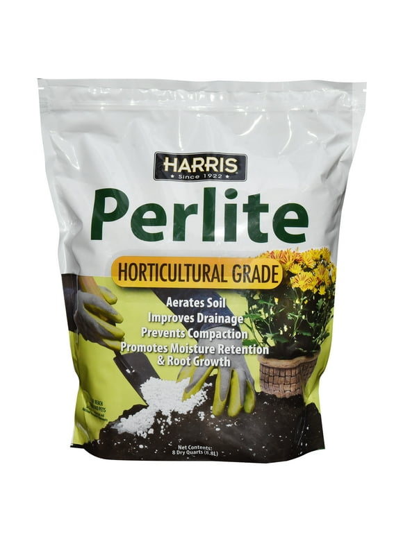 Harris Premium Horticultural Perlite for Indoor Plants and Gardening, 8qt.