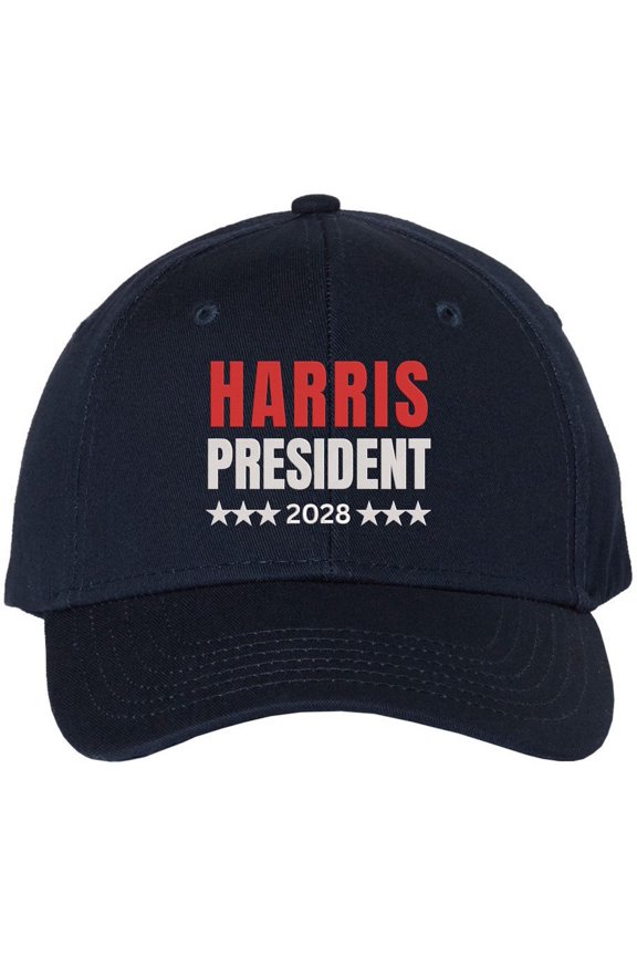 Harris President 2028 Embroidered Hat Political Election Baseball Cap (NavyBlue)