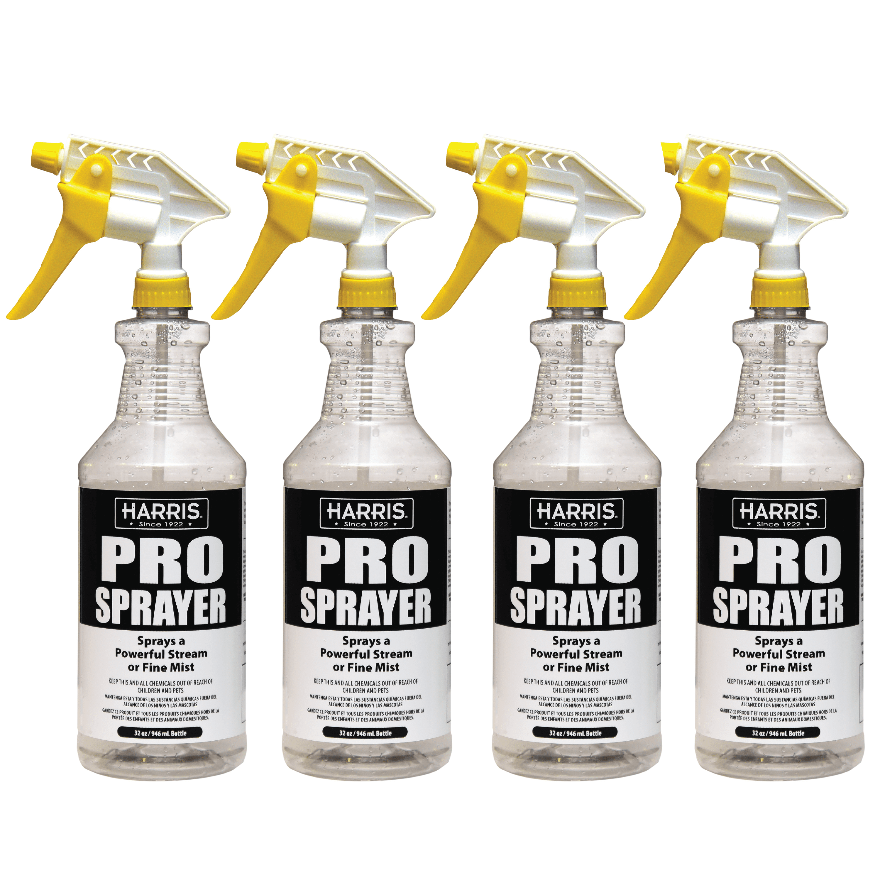 HARRIS Chemically Resistant Professional Spray Bottle, 32oz 1-Pack .0 3  Count