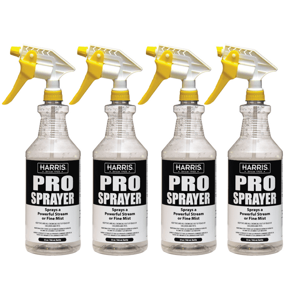 Harris Pro Trigger Sprayer Empty Bottles with Sprayer 32 oz. (4 Pack)