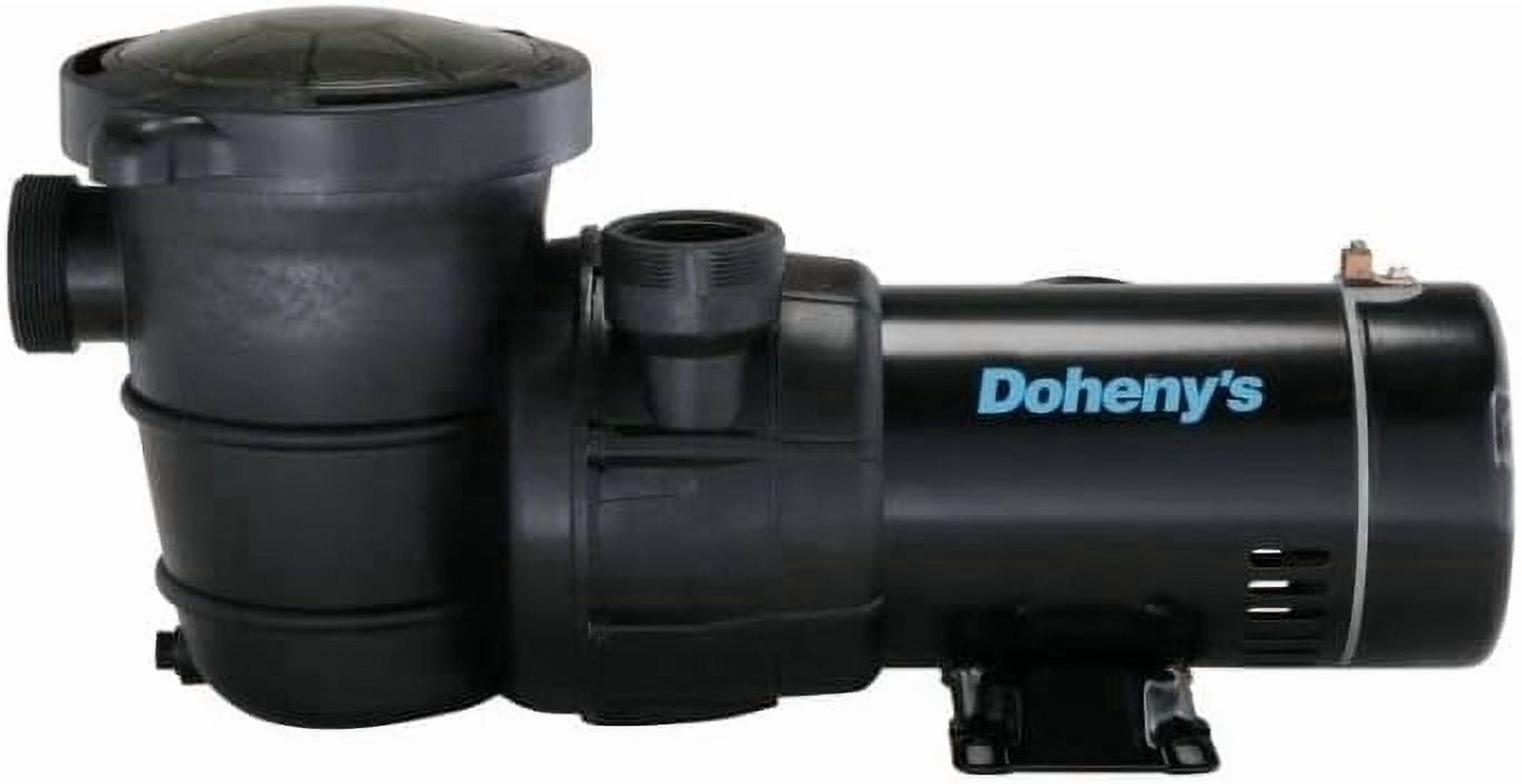 Doheny's 1 HP Above-Ground Swimming Pool Pump, 115V High-Flow Motor, Quiet High-Efficiency Operation, Reinforced Thermoplastic Housing