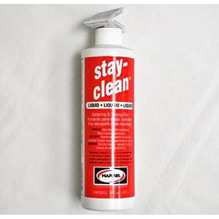 Harris Product Group Stay-Clean Liquid Soldering Flux, Bottle, 16-oz. - 1 EA (348-SCLF16)