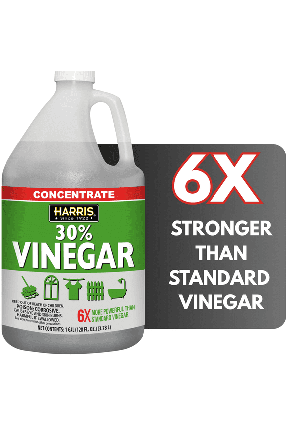 30% Concentrated Vinegar, Multi-Purpose Use for Home and Outdoor, 1 Gallon