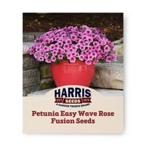 Harris Seeds 100 Petunia Rose Fusion Plant Seed