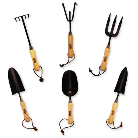 Harris Seeds 6-Piece Garden Hand Tool Set with Trowel, Cultivator, Rake and Soil Scoop