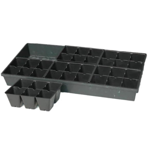 Harris Seeds - Dillen 606 Six-Pack Garden Tray Insert Sheets - 36 Planting Pot Cells/Sheet - 12 Ct