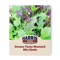 Harris Seeds - Greens - Tasty Mustard Mix Seeds - Vegetable Planting - 1 Oz