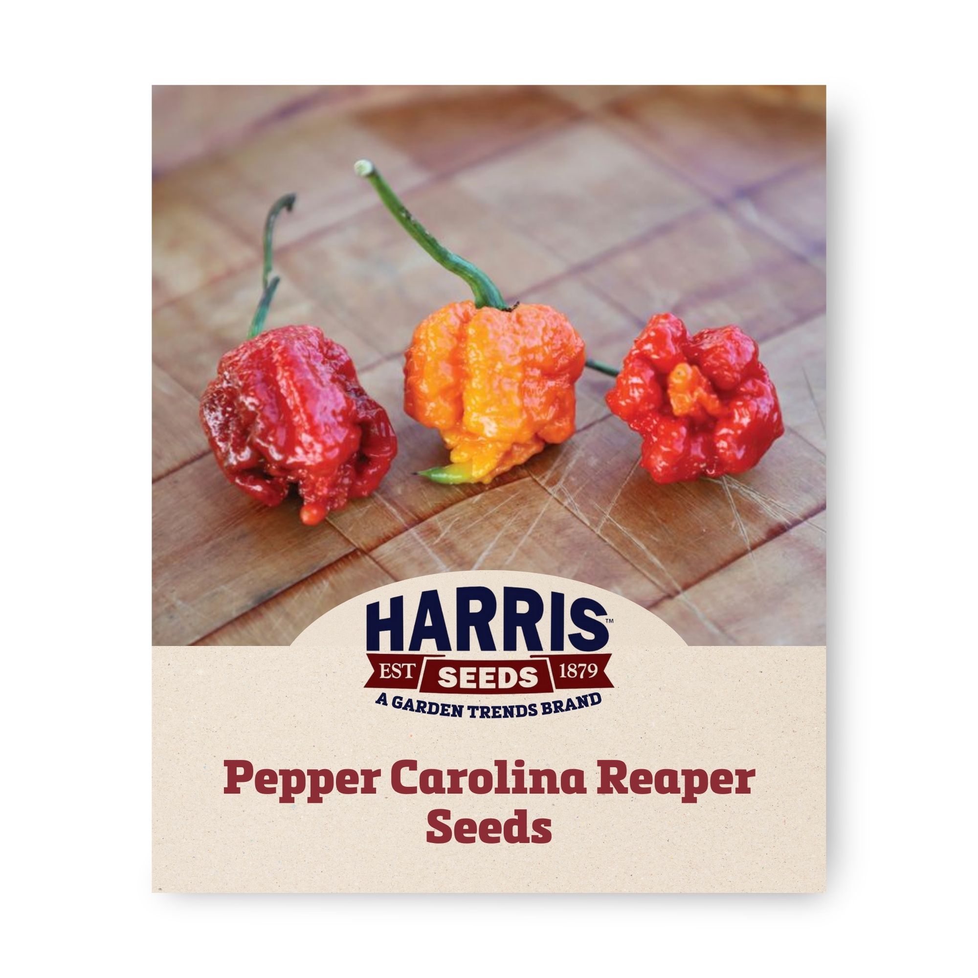 Harris Seeds Pepper Carolina Reaper Seeds Deep Red Color 50 Seeds 