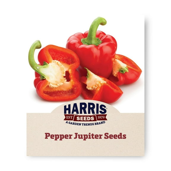 Harris Seeds - Pepper Seeds - Jupiter Variety - Thick Walls - 50 Seeds