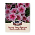 thumbnail image 1 of Harris Seeds - Petunia Opera Supreme Raspberry Ice F1 Flower Seeds - 100 Seeds, 1 of 5