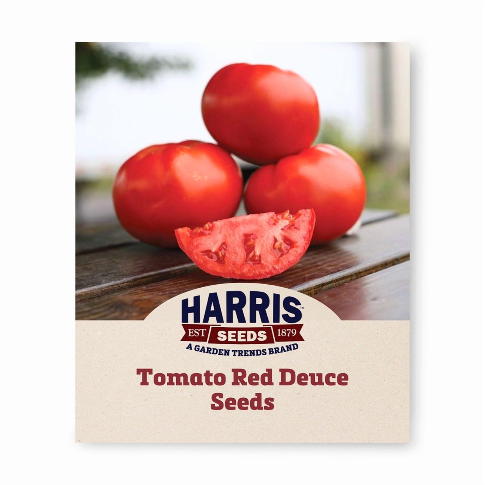 Harris Seeds Tomato Red Deuce F1, Non-GMO, Large Globe-Shaped Red Tomatoes, Treated, 1,000 Count