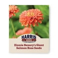 thumbnail image 1 of Harris Seeds - Zinnia Benary's Giant Salmon Rose Seeds - Tall Stems - 250 Seeds, 1 of 7