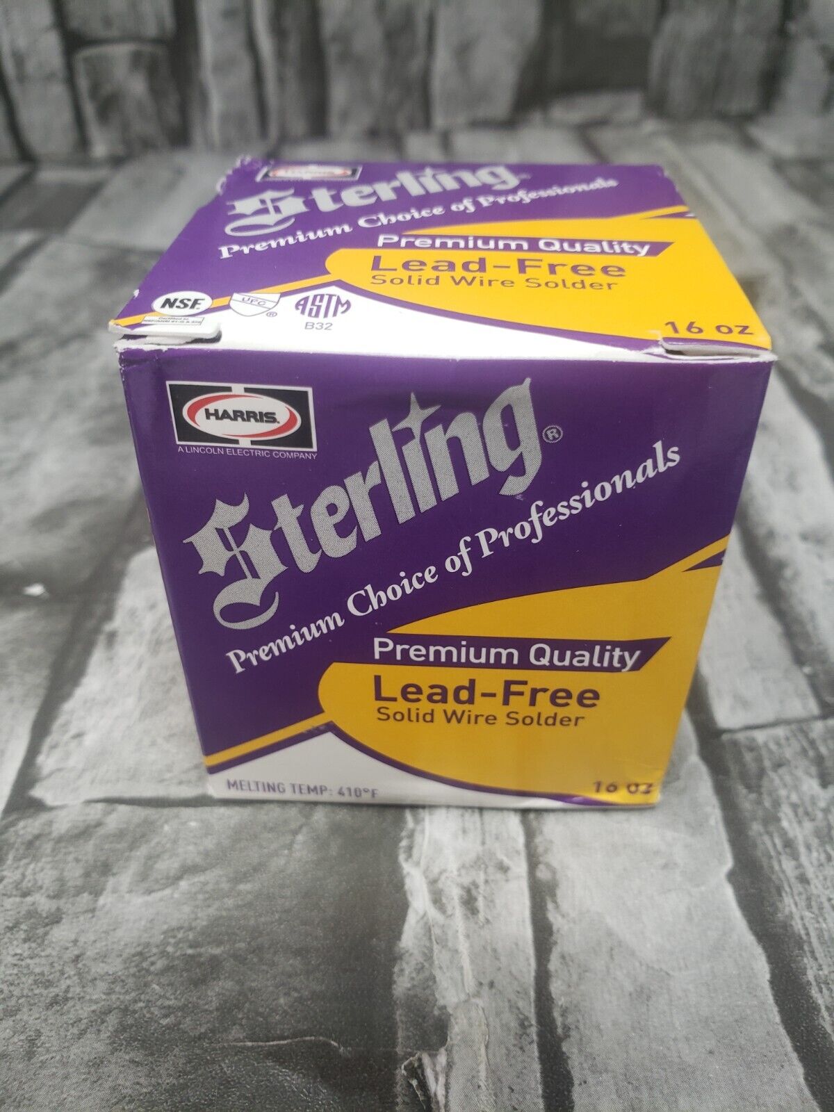 Harris Sterling Premium Lead Free Solid Wire Solder Sixteen Ounce