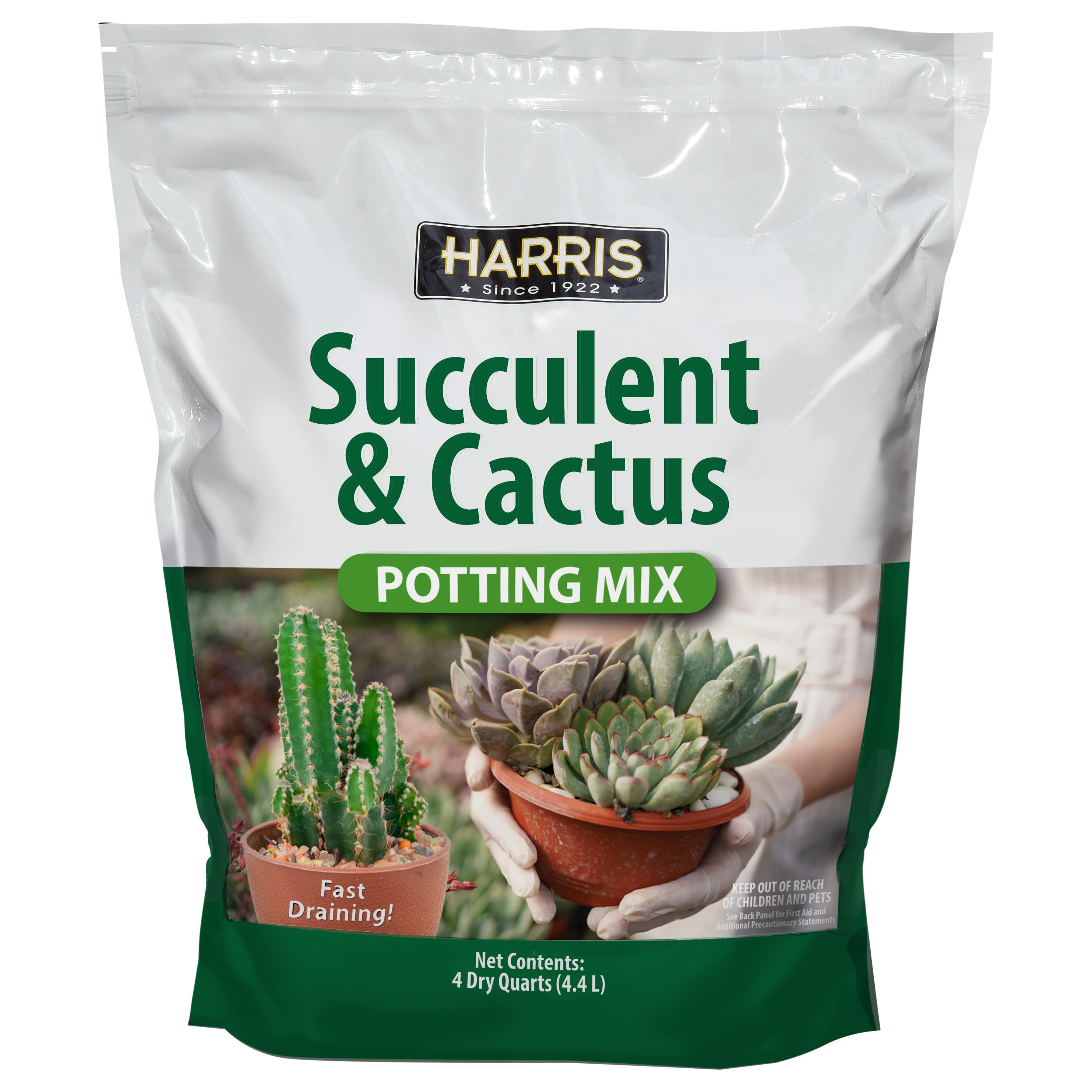 Harris Succulent Cactus Potting Mix - 4 Dry Quarts - Walmart.com