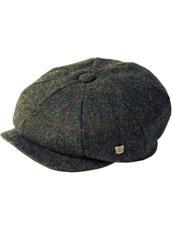 Harris Tweed 8 piece bakerboy cap - Carloway