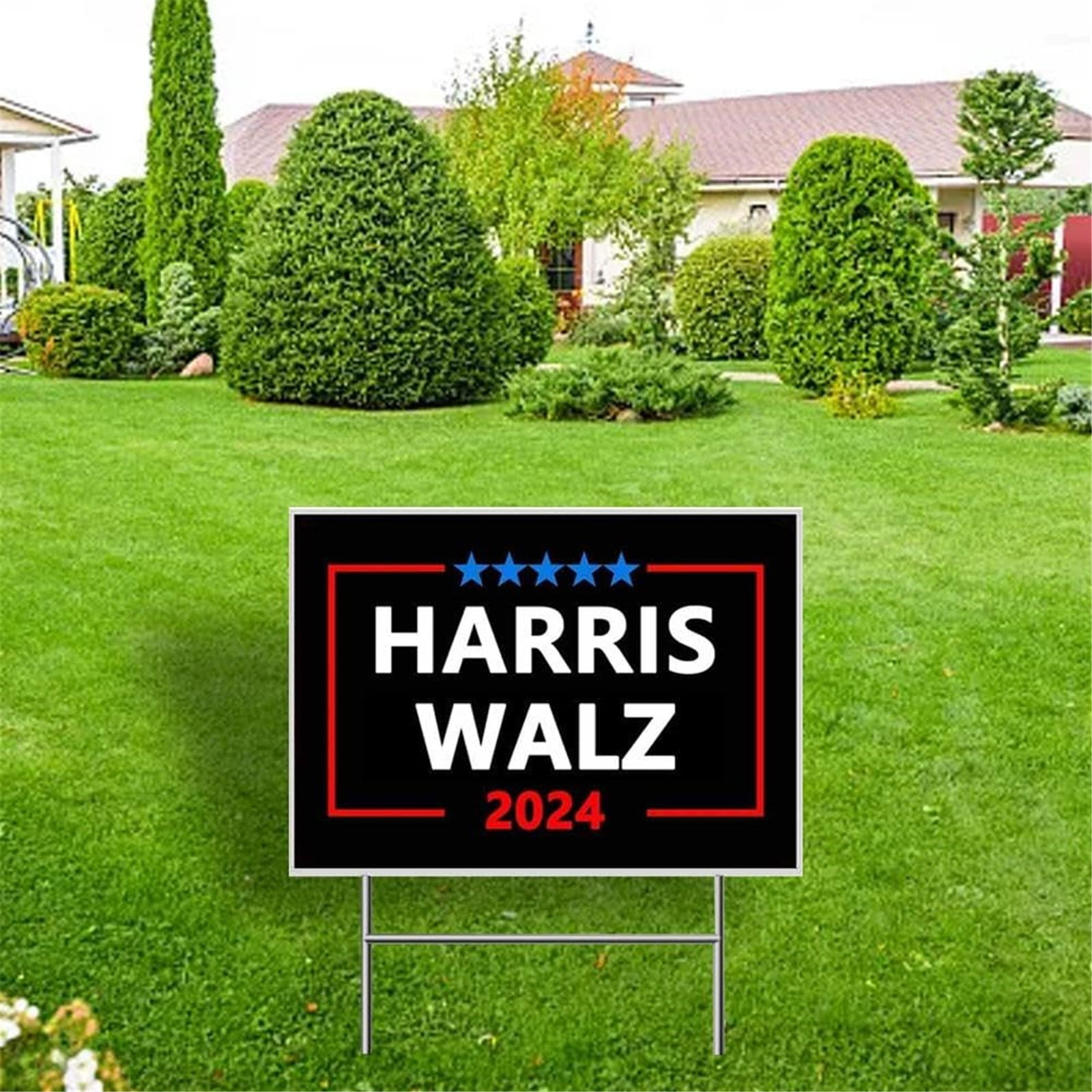 Harris Waltz 2024 Garden Sign 12X18 Outdoor Decoration, Kamala Harris