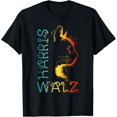 Harris Waltz 2024 Kamala Walz Cat Lettering Positive Funny TShirt