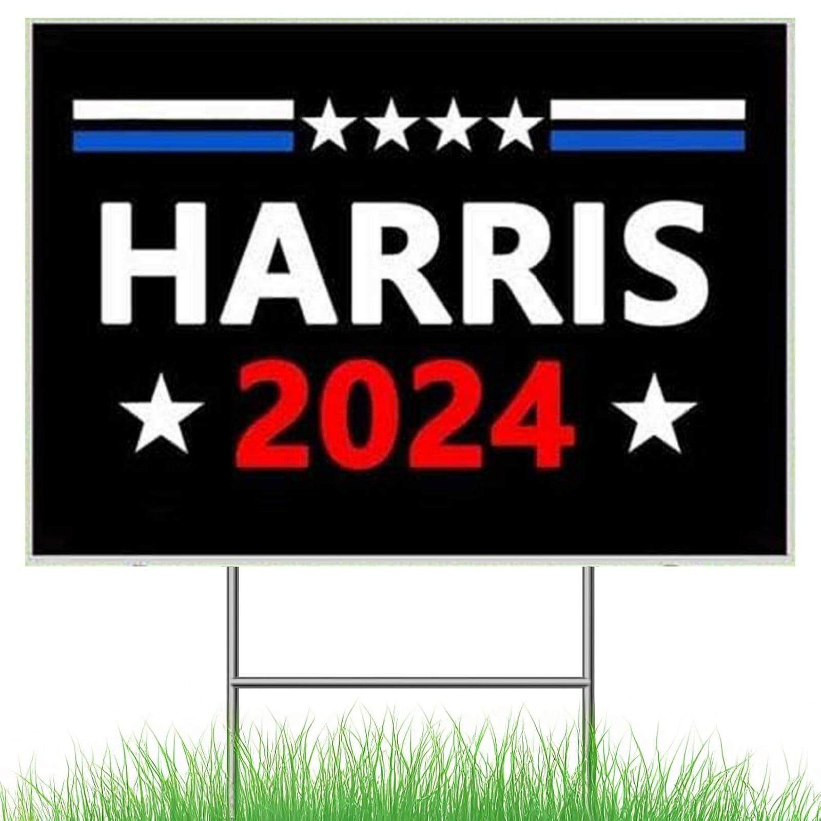 Harris Waltz Yard Sign Kamala Harris 2024 Yard Signs With Metal H