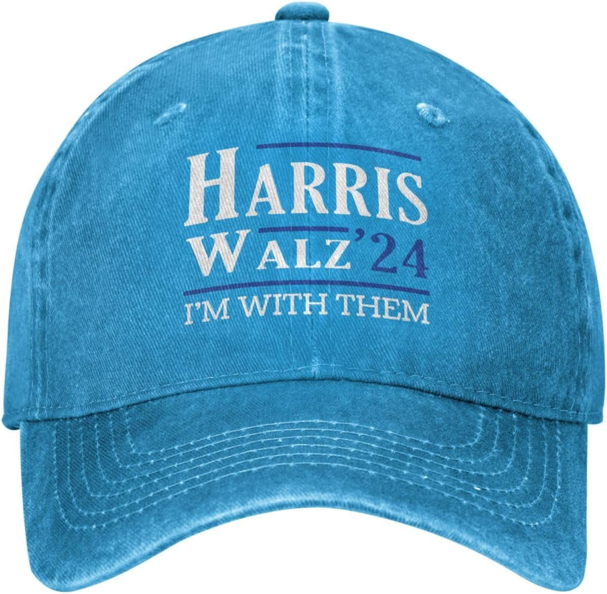 Harris Waltz hat Kamala Walz 2024 I’m with Them Hat for Men Dad Hats