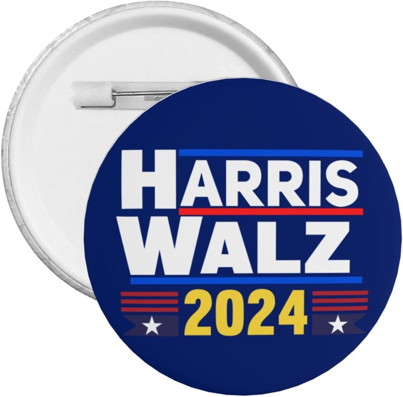 Harris Walz 2024 Button Pin Kamala Harris Walz For President 2024 ...
