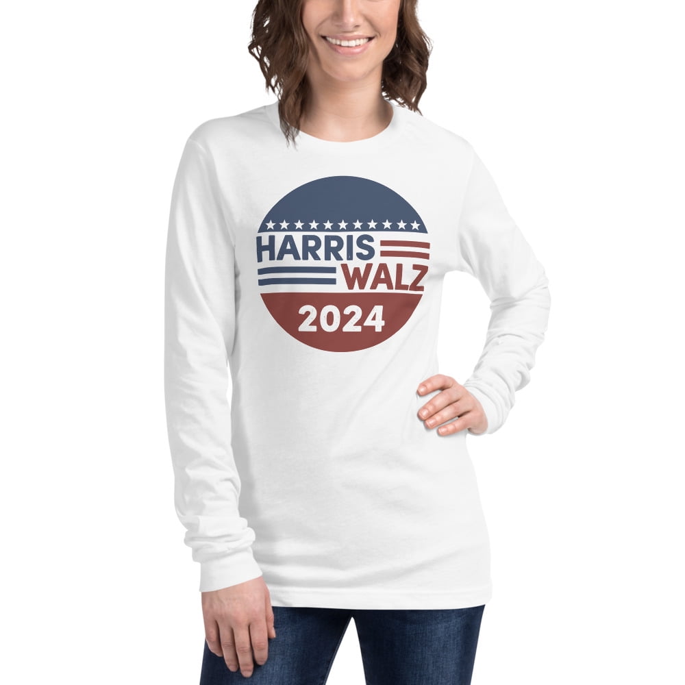 Harris Walz 2025 Democratic Party Unisex Long Sleeve Shirt, Kamala