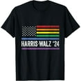Harris Walz 2024 Election Kamala Tim Waltz American LGBT TShirt