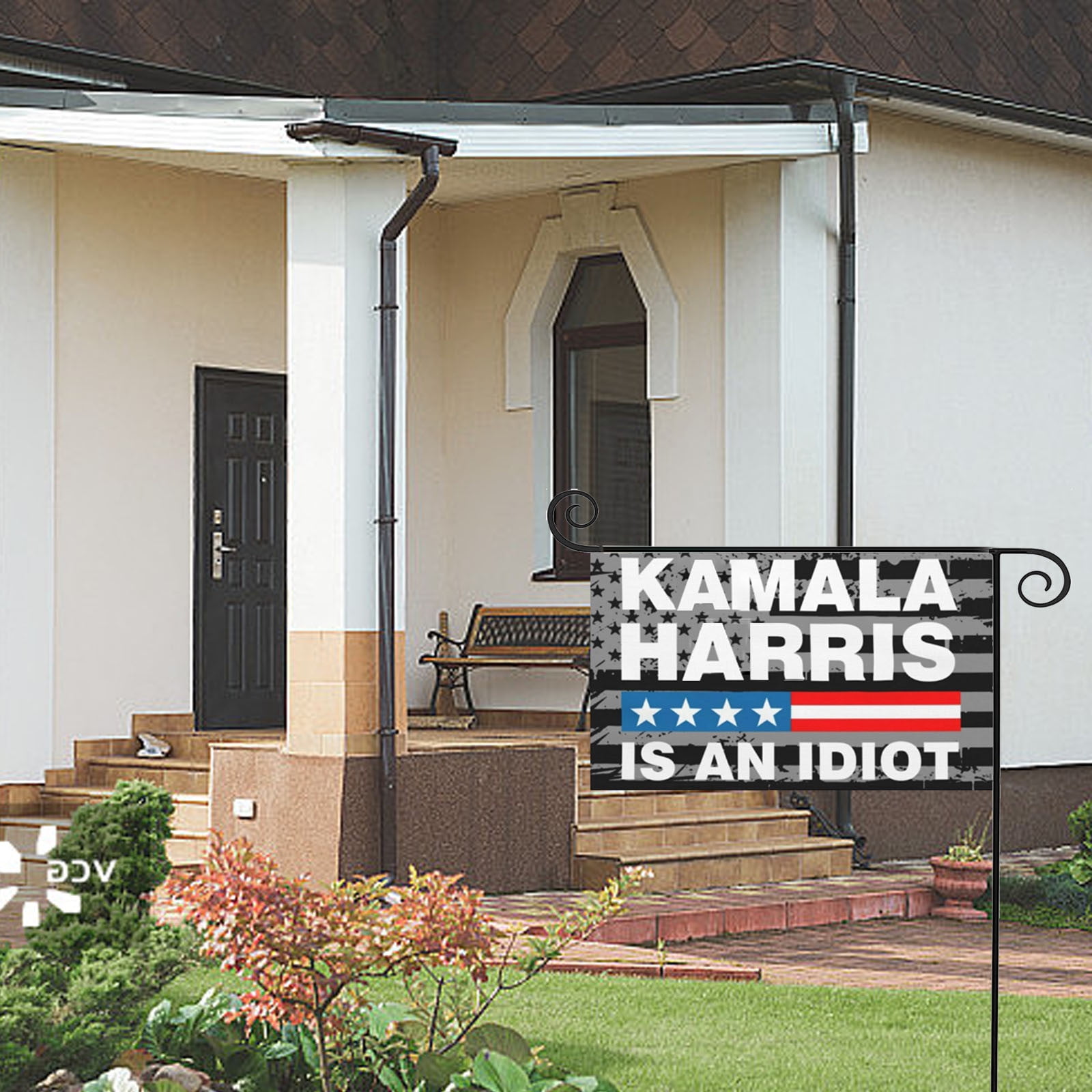 HarrisWalz2024 Flag 12x18 Ft Harris for President Flags with Brass