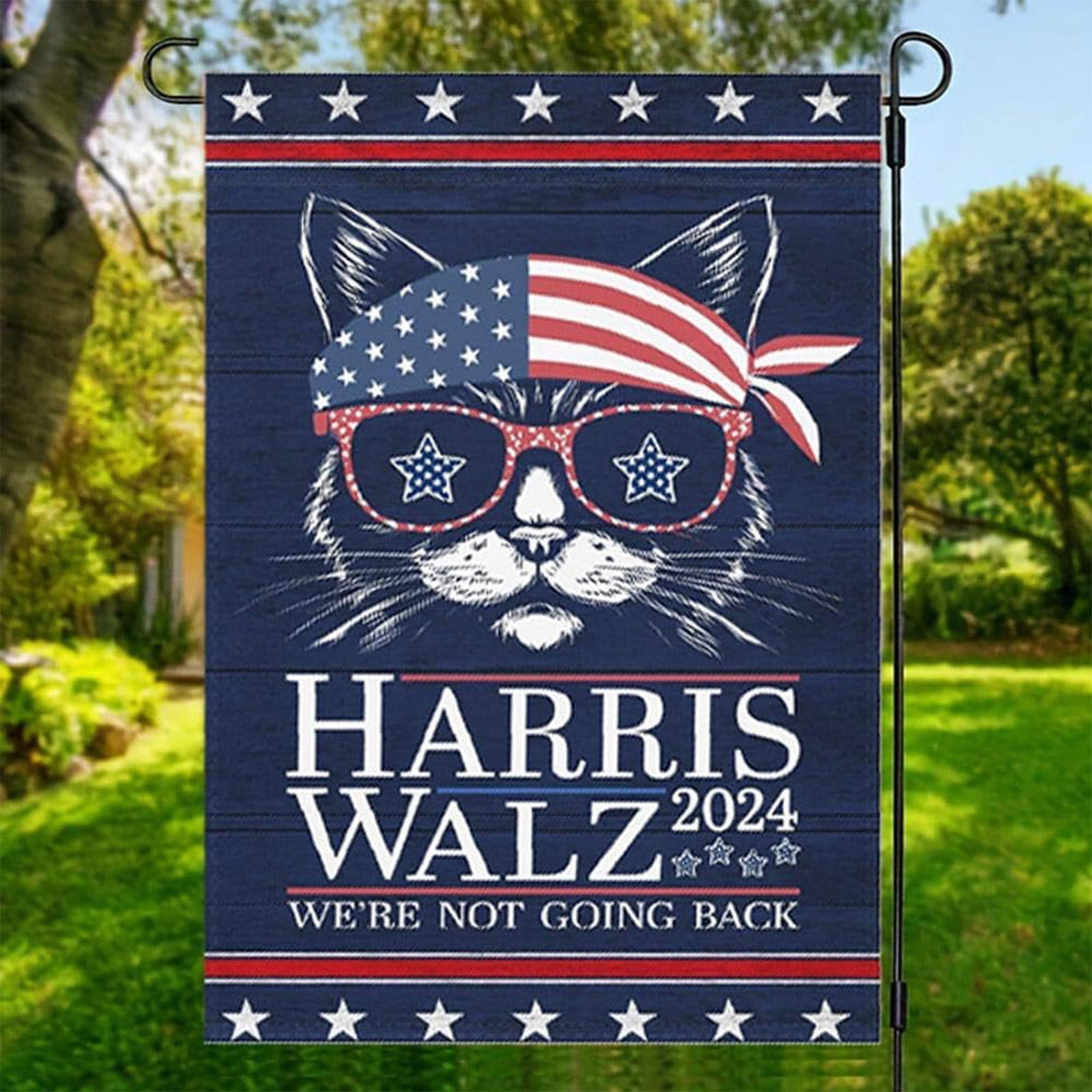 HarrisWalz2024 Flag 12x18 Ft Harris for President Flags with Brass